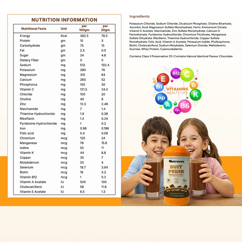 DVIT PEDIA - Balanced Nutrition for Growing Kids