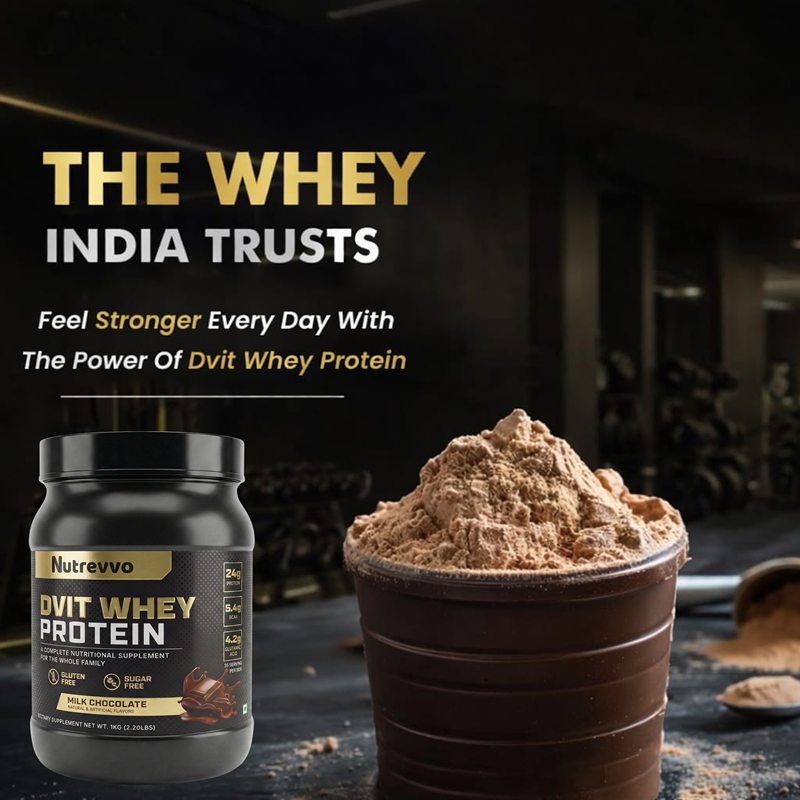 DVIT WHEY PROTEIN - Premium Muscle Building & Recovery Supplement